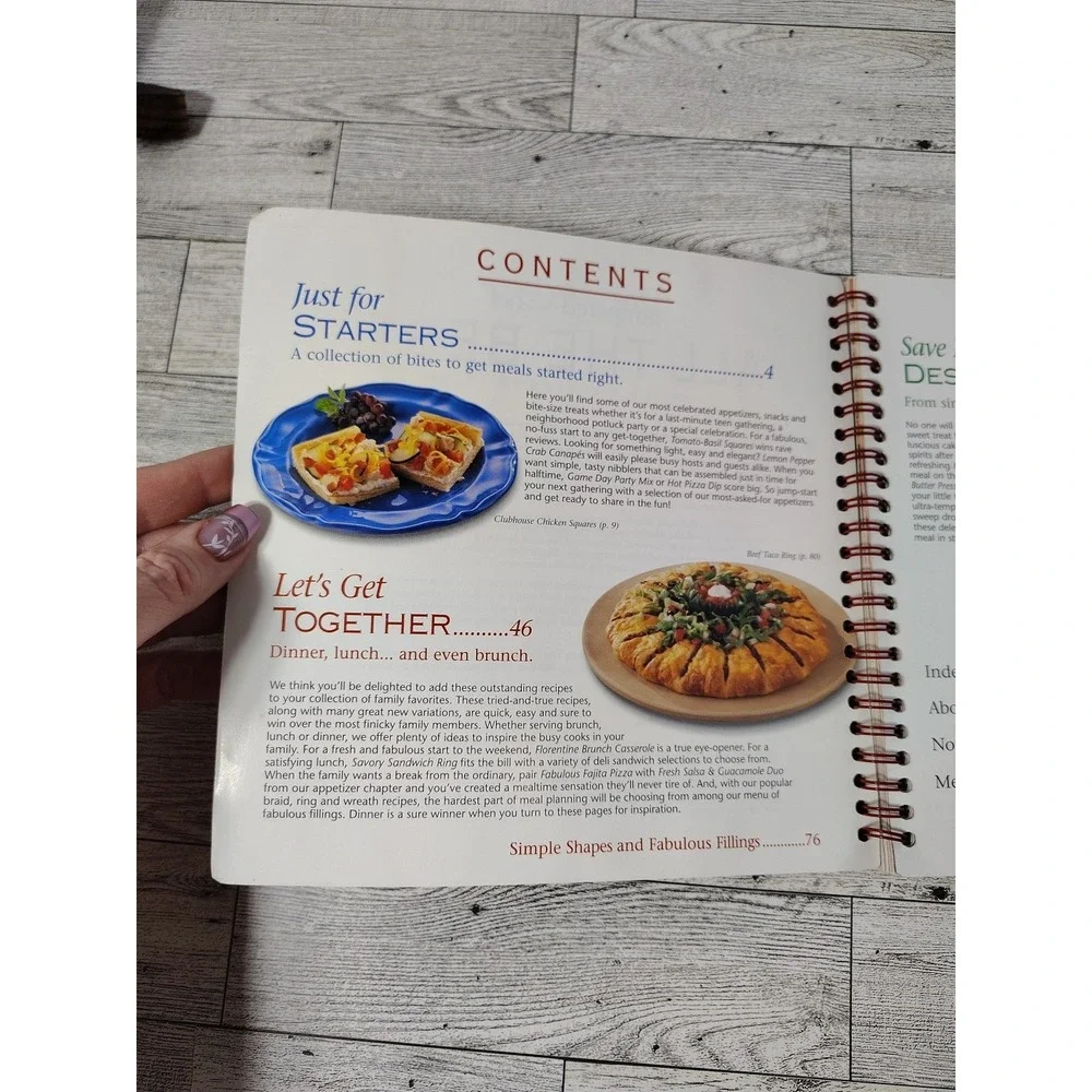 Pampered Chef All the Best 2003 Spiral Bound Cookbook Recipes Kitchen Party Retr